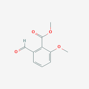 molecular formula C10H10O4 B8783864 Methyl 2-formyl-6-methoxybenzoate 