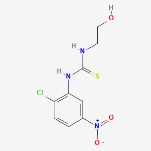 molecular formula C9H10ClN3O3S B8783869 1-(2-Chloro-5-nitrophenyl)-3-(2-hydroxyethyl)thiourea CAS No. 78290-48-9