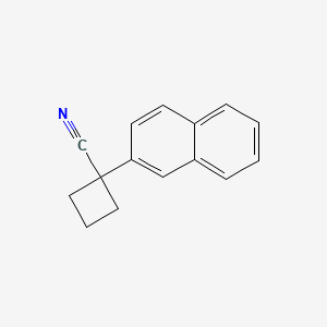 molecular formula C15H13N B8783880 1-(2-Naphthyl)cyclobutanecarbonitrile 