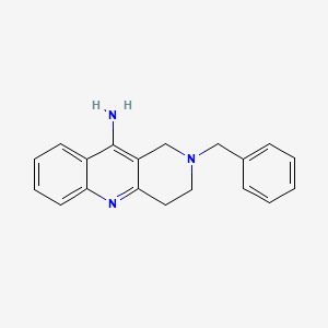 molecular formula C19H19N3 B8783907 2-benzyl-3,4-dihydro-1H-benzo[b][1,6]naphthyridin-10-amine 