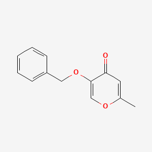 molecular formula C13H12O3 B8783952 2-Methyl-5-phenylmethoxypyran-4-one 