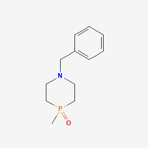 molecular formula C12H18NOP B8783976 1-Benzyl-4-methyl-1,4-azaphosphinane 4-oxide 