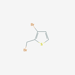 molecular formula C5H4Br2S B8783988 3-Bromo-2-(bromomethyl)thiophene CAS No. 91036-44-1