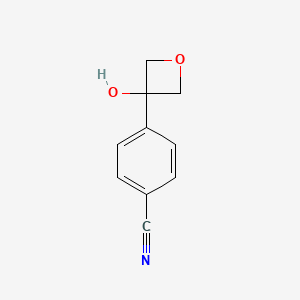 molecular formula C10H9NO2 B8783999 4-(3-Hydroxyoxetan-3-yl)benzonitrile 