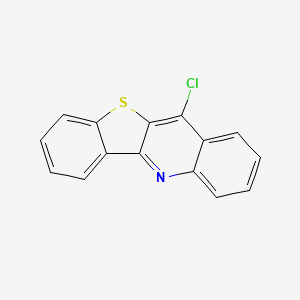 molecular formula C15H8ClNS B8784047 11-Chloro(1)benzothieno(3,2-B)quinoline CAS No. 35771-74-5