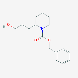 molecular formula C16H23NO3 B8784060 Benzyl 2-(3-hydroxypropyl)piperidine-1-carboxylate 