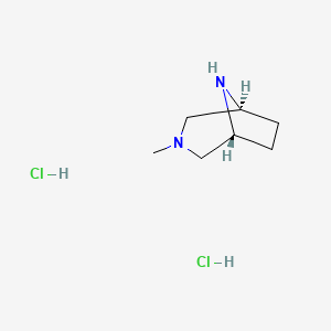 molecular formula C7H16Cl2N2 B8784142 (1R,5S)-3-Methyl-3,8-diazabicyclo[3.2.1]octane dihydrochloride 