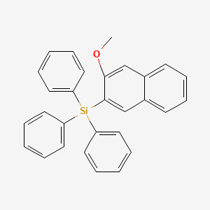 B8784151 2-Methoxy-3-(triphenylsilyl)naphthalene CAS No. 18768-23-5