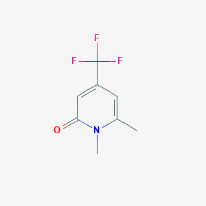 molecular formula C8H8F3NO B8784155 1,6-Dimethyl-4-(trifluoromethyl)pyridin-2(1H)-one 