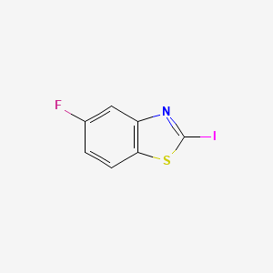 molecular formula C7H3FINS B8784198 5-Fluoro-2-iodobenzo[d]thiazole 