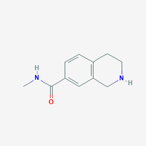 molecular formula C11H14N2O B8784228 N-methyl-1,2,3,4-tetrahydroisoquinoline-7-carboxamide CAS No. 949922-29-6