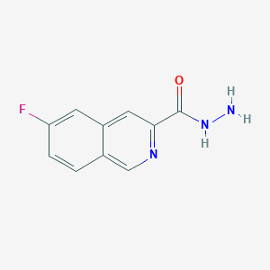 molecular formula C10H8FN3O B8784251 6-Fluoroisoquinoline-3-carbohydrazide 