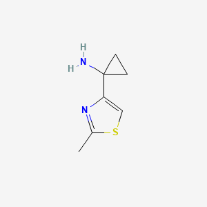 molecular formula C7H10N2S B8784284 1-(2-Methyl-thiazol-4-yl)-cyclopropylamine 