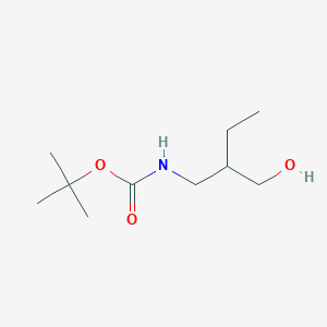 molecular formula C10H21NO3 B8784304 Tert-butyl 2-(hydroxymethyl)butylcarbamate 