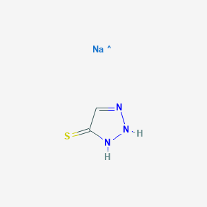 molecular formula C2H3N3NaS B8784315 1H-1,2,3-Triazole-4-thiol, monosodium salt 