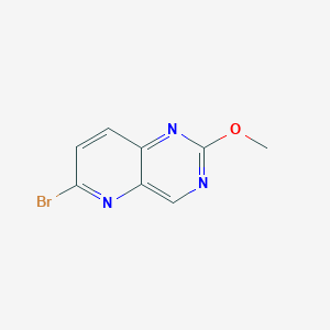 molecular formula C8H6BrN3O B8784321 6-Bromo-2-methoxypyrido[3,2-d]pyrimidine 