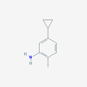 molecular formula C10H13N B8784337 5-Cyclopropyl-2-methylaniline 
