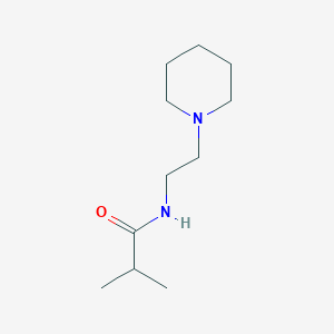 molecular formula C11H22N2O B8784361 2-methyl-N-[2-(piperidin-1-yl)ethyl]propanamide 