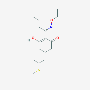 2-(1-Ethoxyaminobutylidene)-5-(2-ethylthiopropyl)-cyclohexane-1,3-dione