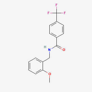 N-[(2-methoxyphenyl)methyl]-4-(trifluoromethyl)benzamide