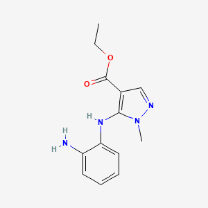 ethyl 5-(2-aminophenylamino)-1-methyl-1H-pyrazole-4-carboxylate