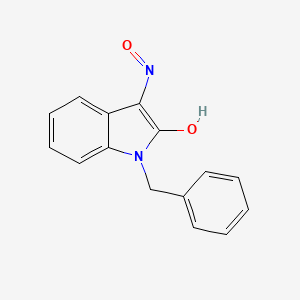 molecular formula C15H12N2O2 B8784525 1-Benzyl-3-(hydroxyimino)indoline-2-one 