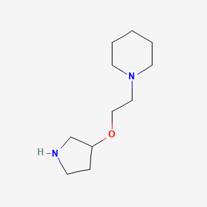 1-(2-Pyrrolidin-3-yloxyethyl)piperidine