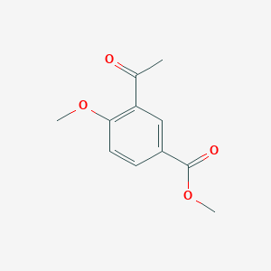 molecular formula C11H12O4 B8784575 Methyl 3-acetyl-4-methoxybenzoate 