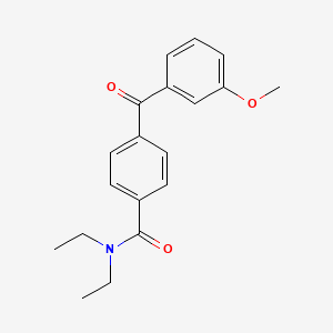 molecular formula C19H21NO3 B8784605 N,N-diethyl-4-(3-methoxybenzoyl)benzamide 