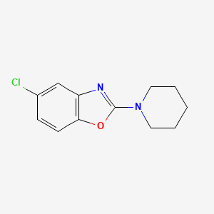 molecular formula C12H13ClN2O B8784635 5-Chloro-2-(1-piperidyl)benzooxazole CAS No. 78750-03-5