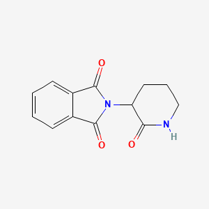 molecular formula C13H12N2O3 B8784666 N-(2-Oxo-3-piperidyl)phthalimide CAS No. 42472-96-8
