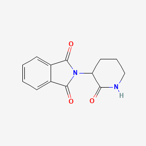 molecular formula C13H12N2O3 B8784666 2-(2-oxopiperidin-3-yl)isoindole-1,3-dione CAS No. 42472-96-8