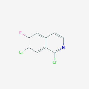 molecular formula C9H4Cl2FN B8784690 1,7-Dichloro-6-fluoroisoquinoline CAS No. 923021-49-2
