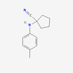 molecular formula C13H16N2 B8784696 1-(4-Methylanilino)cyclopentane-1-carbonitrile CAS No. 6636-88-0