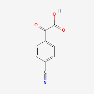 molecular formula C9H5NO3 B8784730 2-(4-Cyanophenyl)-2-oxoacetic acid 
