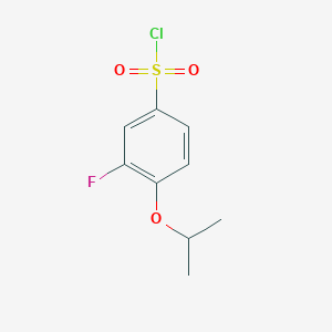 molecular formula C9H10ClFO3S B8784750 3-Fluoro-4-isopropoxybenzene-1-sulfonyl chloride 