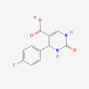 molecular formula C11H9FN2O3 B8784788 4-(4-Fluorophenyl)-2-oxo-1,2,3,4-tetrahydropyrimidine-5-carboxylic acid 