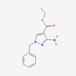 molecular formula C13H15N3O2 B8784818 ethyl 3-amino-1-benzyl-1H-pyrazole-4-carboxylate 