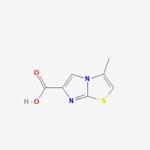 molecular formula C7H6N2O2S B8784840 3-Methylimidazo[2,1-b][1,3]thiazole-6-carboxylic acid 