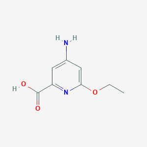 molecular formula C8H10N2O3 B8784875 4-Amino-6-ethoxypicolinic acid 
