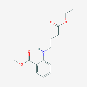 molecular formula C14H19NO4 B8785081 Methyl 2-[(4-ethoxy-4-oxobutyl)amino]benzoate CAS No. 27126-43-8