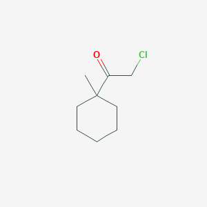 molecular formula C9H15ClO B8785102 Ethanone, 2-chloro-1-(1-methylcyclohexyl)- 