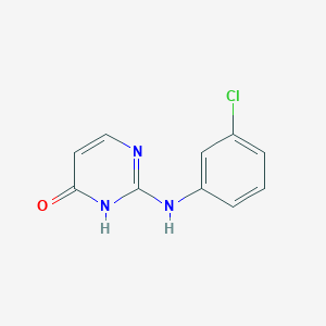 molecular formula C10H8ClN3O B8785114 2-(3-chlorophenylamino)pyrimidin-4(3H)-one 