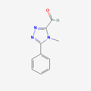 molecular formula C10H9N3O B8785177 4-methyl-5-phenyl-4H-1,2,4-triazole-3-carbaldehyde 