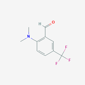 molecular formula C10H10F3NO B8785187 2-(Dimethylamino)-5-(trifluoromethyl)benzaldehyde 