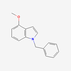 molecular formula C16H15NO B8785381 1H-Indole, 4-methoxy-1-(phenylmethyl)- CAS No. 90811-56-6