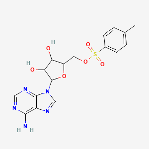 molecular formula C17H19N5O6S B8785386 9-{5-o-[(4-Methylphenyl)sulfonyl]pentofuranosyl}-9h-purin-6-amine CAS No. 55197-13-2