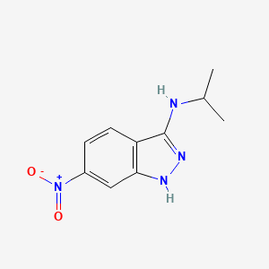 molecular formula C10H12N4O2 B8785436 N-Isopropyl-6-nitro-1H-indazol-3-amine 