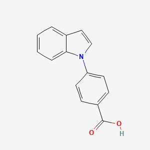molecular formula C15H11NO2 B8785461 4-(1h-Indol-1-yl)benzoic acid 
