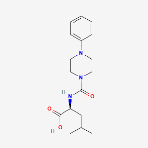 N-(4-phenylpiperazine-1-carbonyl)-L-leucine